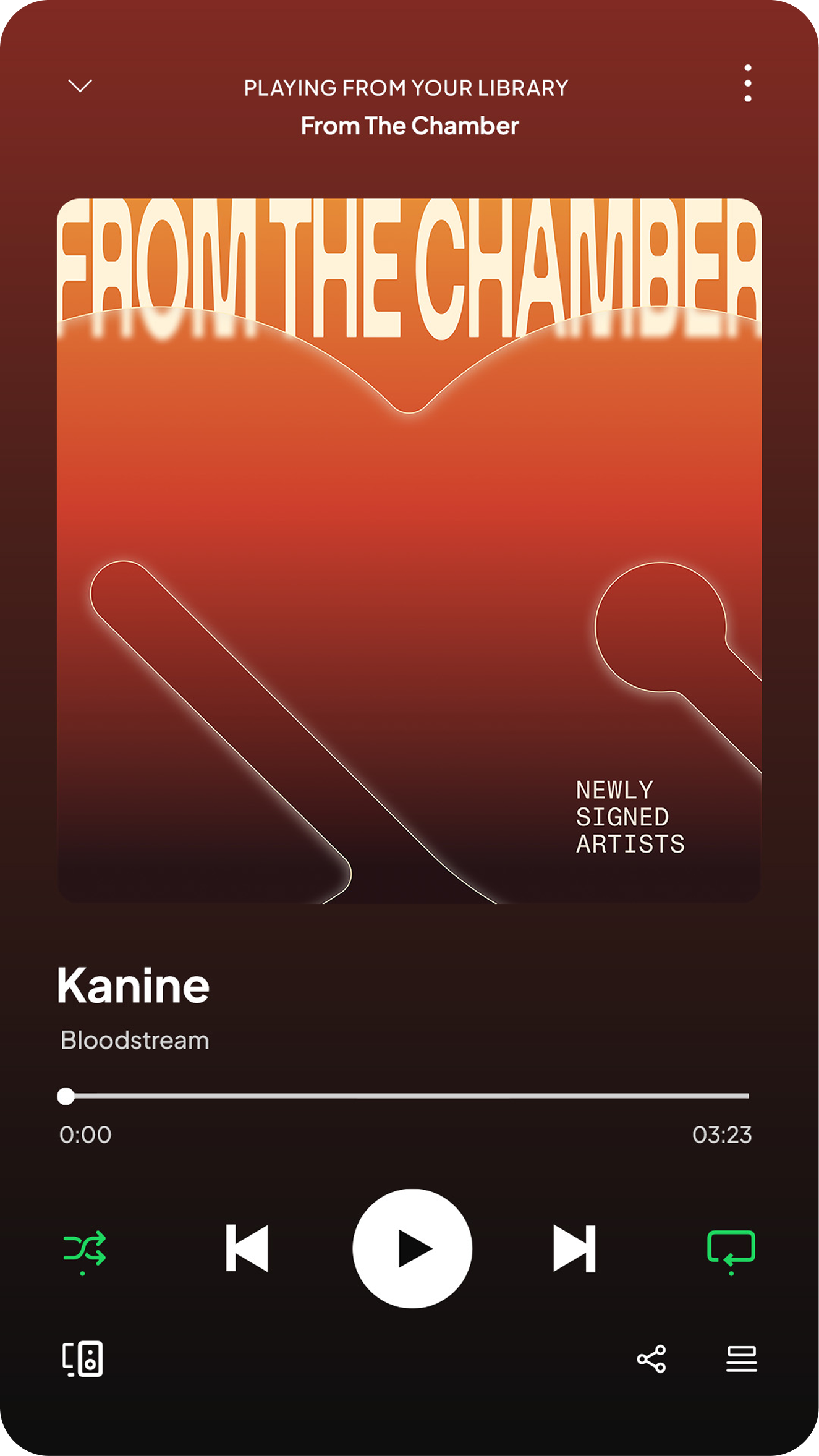 From The Chamber playlist on Spotify